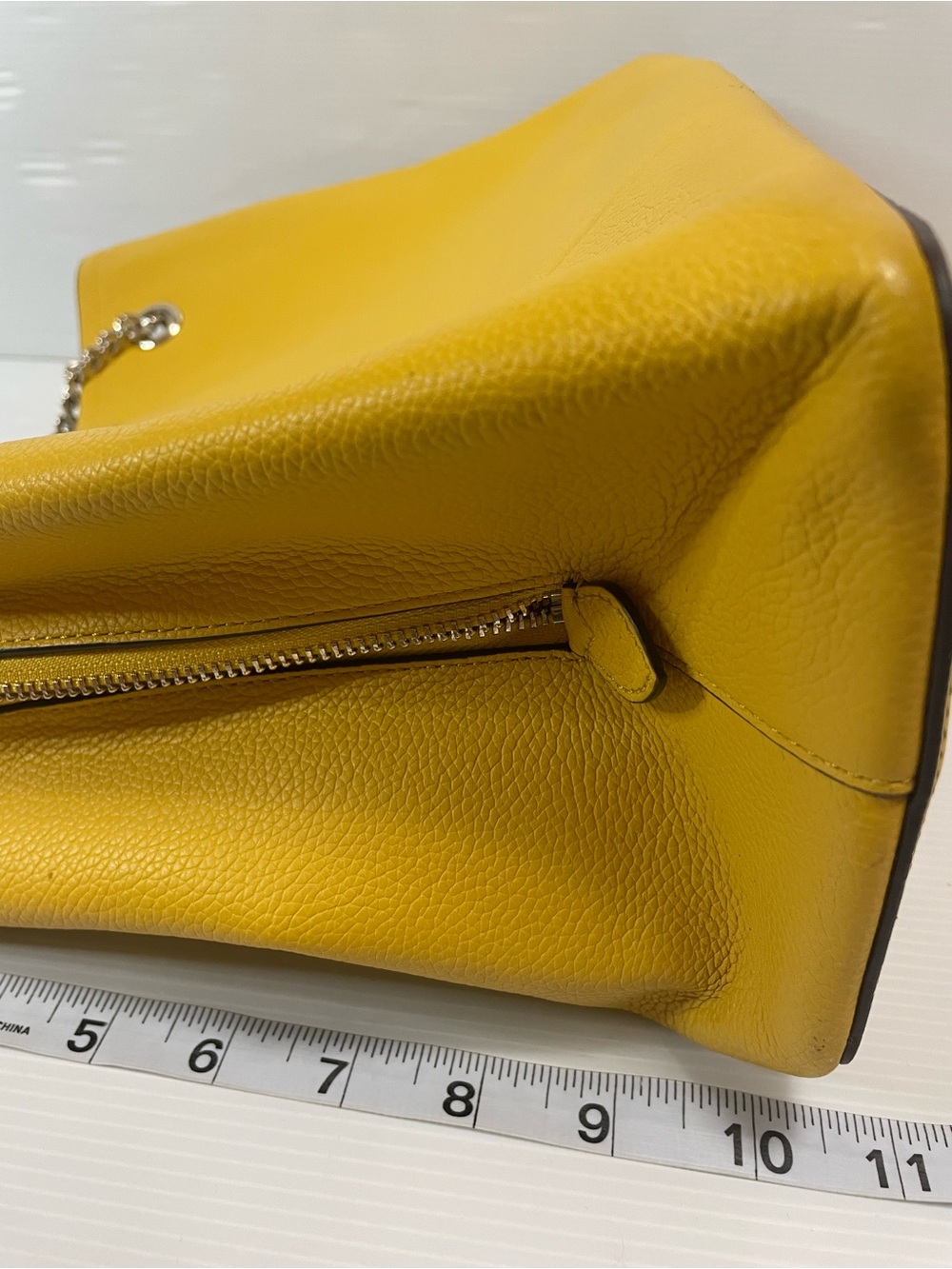 Kate Spade New York Jordyn medium chain handle tote Sunflower Yellow - Picture 6 of 13